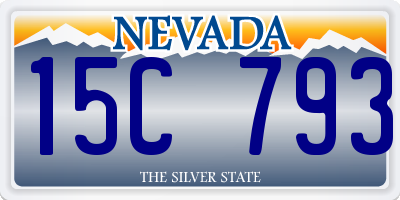 NV license plate 15C793