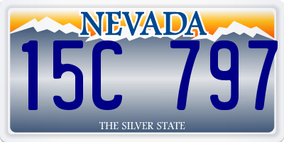 NV license plate 15C797