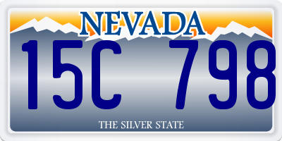 NV license plate 15C798