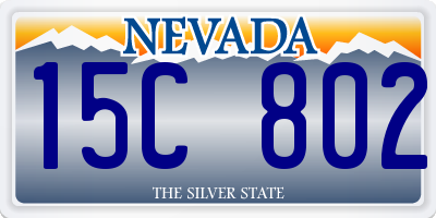 NV license plate 15C802