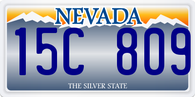 NV license plate 15C809