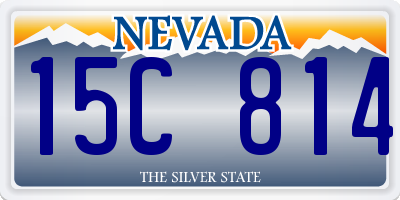 NV license plate 15C814