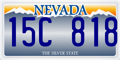 NV license plate 15C818