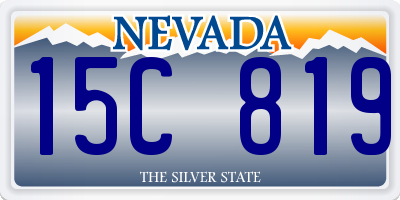 NV license plate 15C819