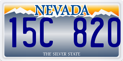 NV license plate 15C820