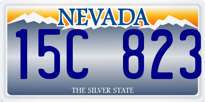 NV license plate 15C823