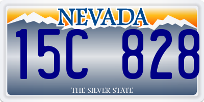 NV license plate 15C828