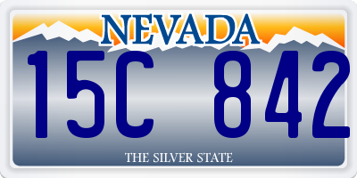 NV license plate 15C842
