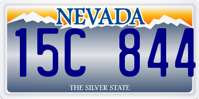 NV license plate 15C844