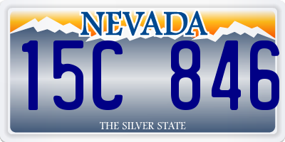 NV license plate 15C846