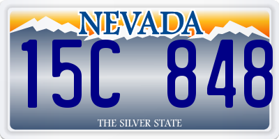 NV license plate 15C848