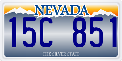 NV license plate 15C851