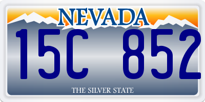 NV license plate 15C852