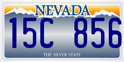 NV license plate 15C856