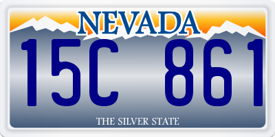 NV license plate 15C861