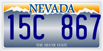 NV license plate 15C867