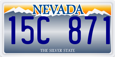 NV license plate 15C871