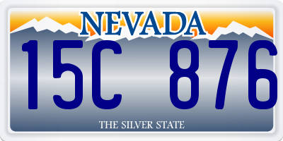 NV license plate 15C876