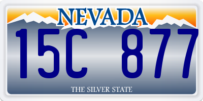 NV license plate 15C877