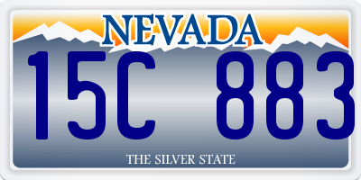 NV license plate 15C883