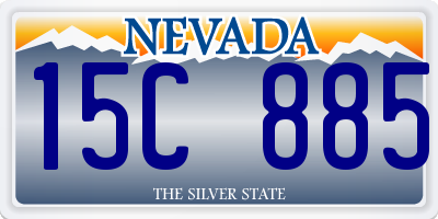 NV license plate 15C885