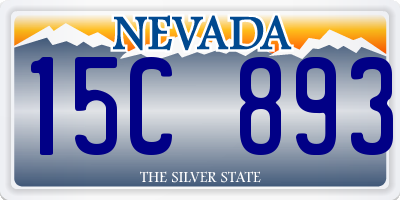 NV license plate 15C893