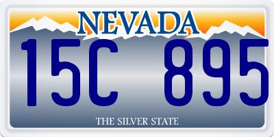 NV license plate 15C895