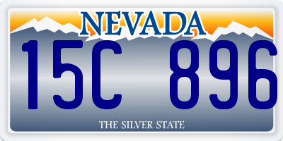 NV license plate 15C896