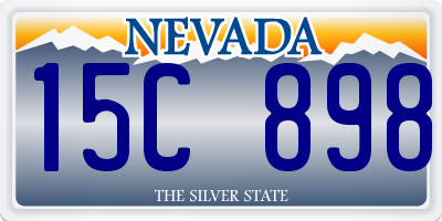 NV license plate 15C898