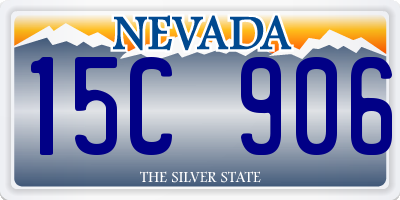 NV license plate 15C906