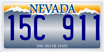 NV license plate 15C911