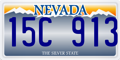 NV license plate 15C913