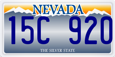 NV license plate 15C920