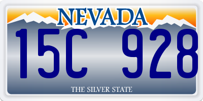 NV license plate 15C928