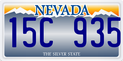 NV license plate 15C935