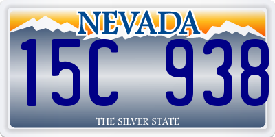 NV license plate 15C938