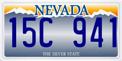 NV license plate 15C941