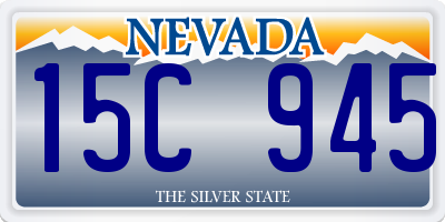 NV license plate 15C945