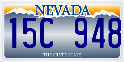 NV license plate 15C948