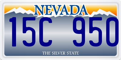 NV license plate 15C950