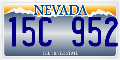 NV license plate 15C952