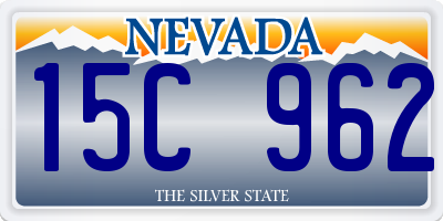 NV license plate 15C962