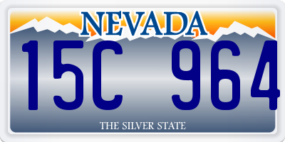 NV license plate 15C964