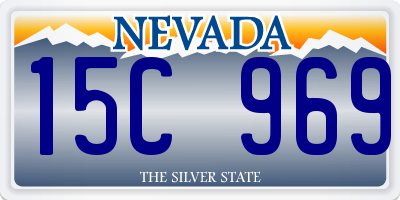 NV license plate 15C969