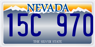 NV license plate 15C970