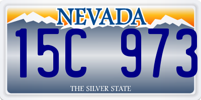 NV license plate 15C973