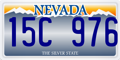 NV license plate 15C976