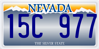 NV license plate 15C977