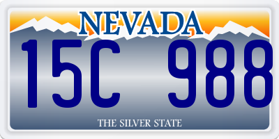 NV license plate 15C988