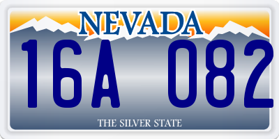 NV license plate 16A082